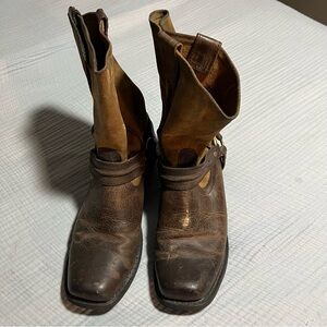 Harley-Davidson Men's Stan Brown 11-Inch Motorcycle Boots, Rough Upper 93154